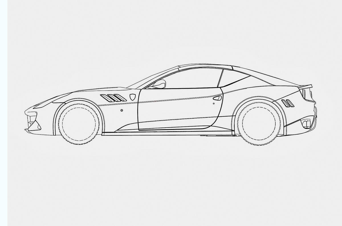 New front,engined Ferrari revealed in patents